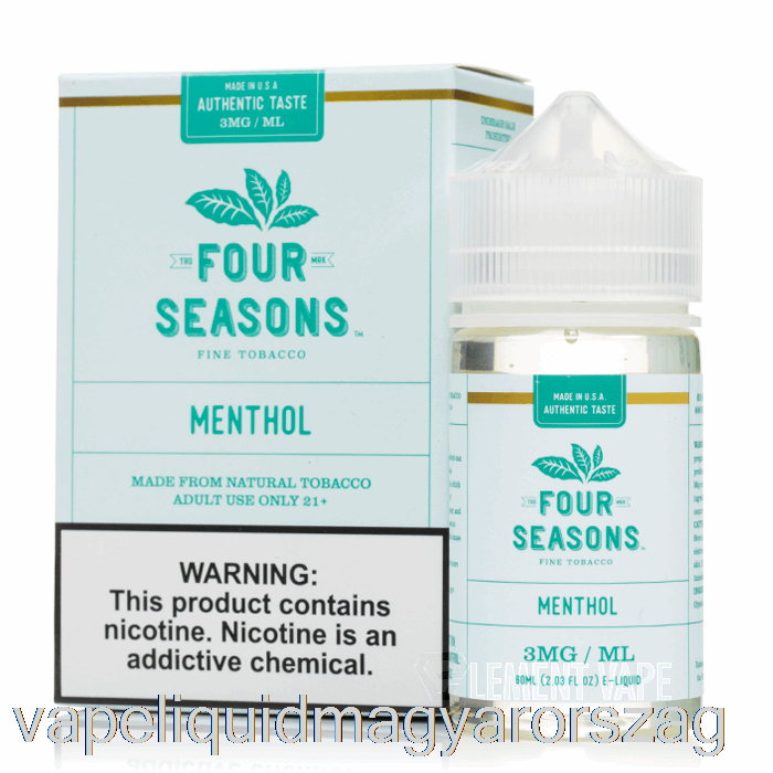 Mentol - Négy évszak - 60ml 12mg Vape E Cigi